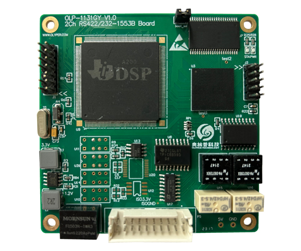 OLP-1131G，1通道，串口/1553B协议转换模块（DSP）